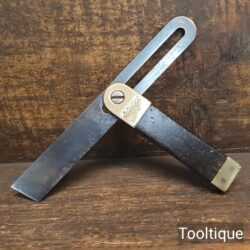 Vintage 7 ½” Rosewood Brass Carpenters Bevel - Refurbished Ready To Use