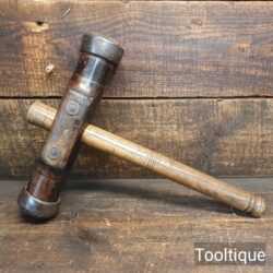 Vintage Boat Builders Lignum Caulking Hammer Mallet - Ready To Use