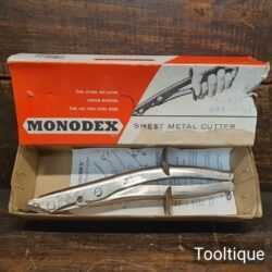 Vintage Boxed Monodex Sheet Metal Cutter - Good Condition