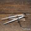Crisp Vintage Moore & Wright 7” Straight Leg Spring Steel Dividers - Good Condition