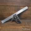 Vintage J. Rabone No: 1902 Adjustable Cast Steel Square - Refurbished Ready To Use