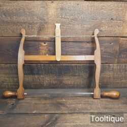 Vintage 14” Beechwood Bowsaw - Fully Refurbished And Sharpened
