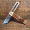 Vintage Robert Sorby 8” Mahogany Brass Carpenters Bevel - Good Condition
