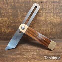 Vintage Robert Sorby 8” Mahogany Brass Carpenters Bevel - Good Condition