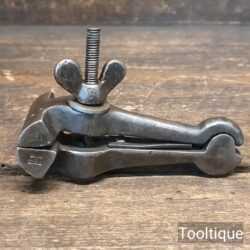 Vintage Hand Vice With Small 1 3/8” Wide Jaws - Cleaned Ready For Use