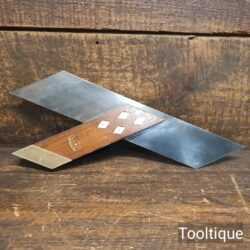 Vintage Clay Sheffield 10” Mahogany Brass Mitre Hook - Good Condition