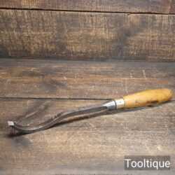 Vintage I&H Sorby 7/16” Wide Swan Neck Lock Mortice Chisel - Refurbished