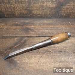 Vintage Colver Sheffield Shipwrights Timber Framers 3/8” Socketed Mortice Chisel