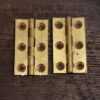 Antique Pair Of Cast Brass 1 ½” Butt Hinges
