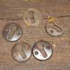5 No: Vintage Everite Escutcheon Keyhole Bakelite