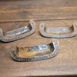 Antique Original A. Kenrick & Sons Cast Iron Drawer Pull Handles