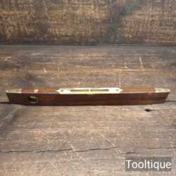 Vintage 12” Edward Preston Ornate Mahogany & Brass Boat Level - Refurbished
