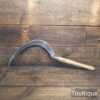Vintage J. Harrison No: 2 Gardeners Sickle with Ash Handle - Sharpened