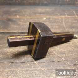 Vintage Marples Shamrock Rosewood Brass Mortice Gauge - Lightly Used
