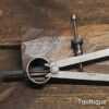 Vintage 7” Spring Loaded Square Leg Steel Dividers - Good Condition