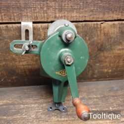 Vintage Hand Cranked KEEN Table Mount Sharpening Wheel Machine - Good Condition