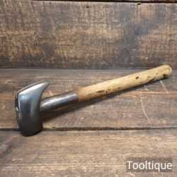 Rare Antique Farriers Hammer Reinforced Wooden Handle - Fair Condition