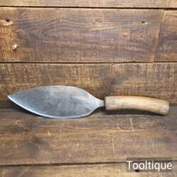 Unusual Antique R.L No: 2 Leather Trade Hide Scraper Knife - Sharpened