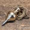 Vintage Size 0 Small Solid Brass Bodied Steel Tipped Plumb Bob - Refurbished