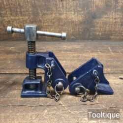 Vintage Pair Of Sash Cramp Heads - Refurbished Ready To Use