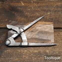 Vintage 5” Leatherworking Cast Steel Square Leg Dividers - Refurbished