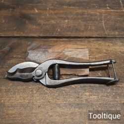 Nice Unusual Vintage Pair Gardeners Sprung Loaded Secateurs - Fully Refurbished
