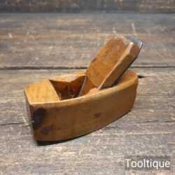 Sweet Vintage Boxwood 4 ½” Compassed Plane - Sharpened Ready To Use