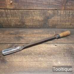 Antique Rustic 1 1/8” Wide Clog Makers Long Series Chisel - Sharpened