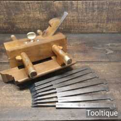 Vintage Greenslade Bristol Plough Plane & Set of Howarth Irons - Refurbished