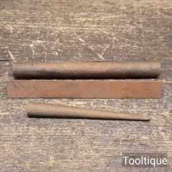 3 No: Vintage Norton India Oil Slip Stones - Good Condition