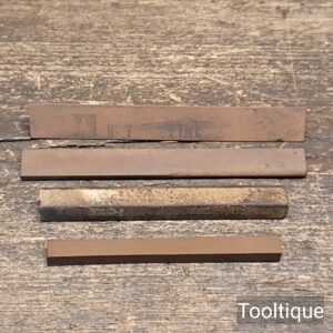 4 No: Vintage Norton India Oil Slip Stones - Good Condition 4 No: Vintage Norton India Oil Slip Stones - Good Condition