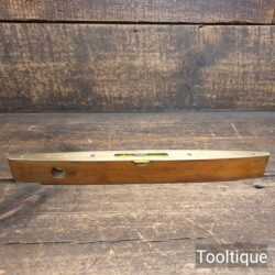 Vintage 12” Rabone No: 1625 Mahogany & Brass Boat Level - Good Condition