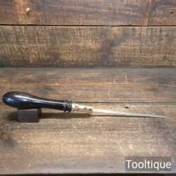 Nice Antique Ebony Brass Padsaw With Good Sharp Blade - Refurbished