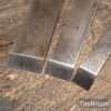3 No: Vintage Firmer Chisels ½” ¾” 1” Wooden Handles - Fully Refurbished