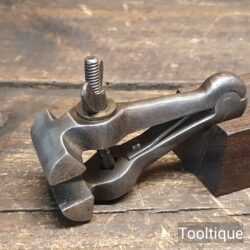 Vintage Sheffield Cast Steel 1 3/8” Wide Hand Vice - Good Condition