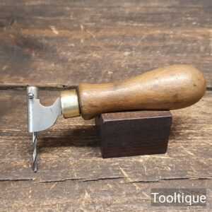 Unusual Vintage Hand Drill Beechwood Handle - Good Condition Unusual Vintage Hand Drill Beechwood Handle - Good Condition