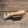 Unusual Vintage Hand Drill Beechwood Handle - Good Condition
