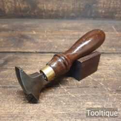 Vintage Cobblers Leatherworking Glazing Iron Ornate Handle - Good Condition