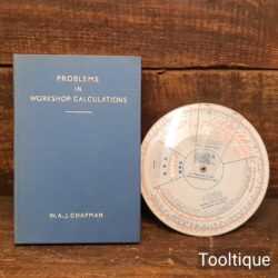 Vintage Problems With Workshop Calculations Book by W.A.J. Chapman