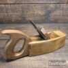 Vintage Beechwood Smoothing Plane Insert Brass Front Sole - Fully Refurbished