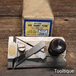 Vintage Boxed Record No: 2506 Side Rabbet Plane - Good Condition