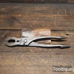 Vintage 9” Gas Fitters Cast Steel Pipe Pliers - Good Condition