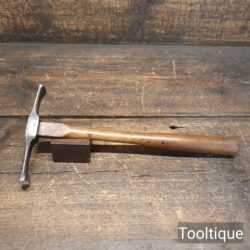 Unusual Vintage Tinsmiths Or Panel Beaters Planishing Hammer - Fully Refurbished