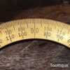Vintage Brass 180-Degree Protractor - Very Good Lightly Used Condition