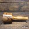 Bespoke Hand Wood-Turned Reclaimed Old Lignum Vitae Mallet Beechwood Handle