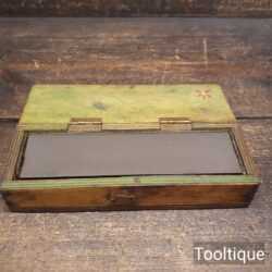 Vintage Boxed Combination Oil Stone - Fair/Good Condition