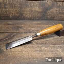 Vintage I. Sorby 1” ½” Wide Bevel Edge Chisel Boxwood Handle - Fully Refurbished