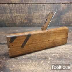 Antique Late 18th C Gabriel No: 8 Beechwood Rounding Moulding Plane York Pitch Iron