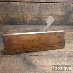 Vintage 18th Century Madox Beechwood Flattened Hollowing Moulding Plane