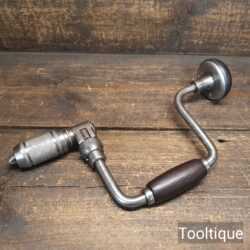 Scarce Vintage Stanley USA No: 929 Ratchet Brace Rosewood Handles